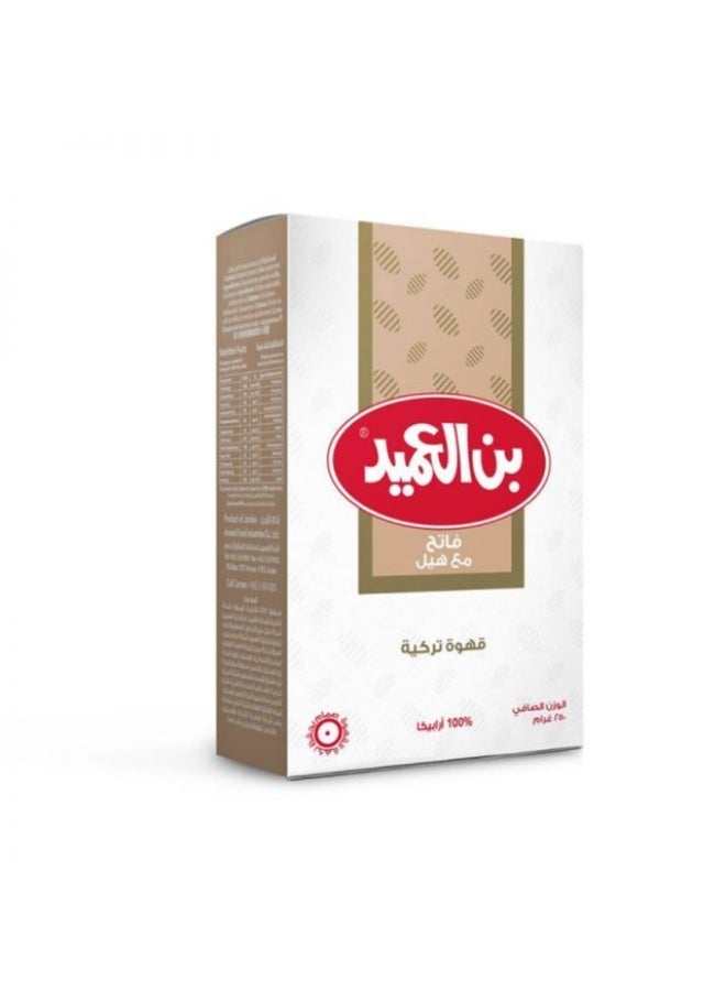 العميد قهوة تركية فاتح مع هيل 250 غم - Image 1